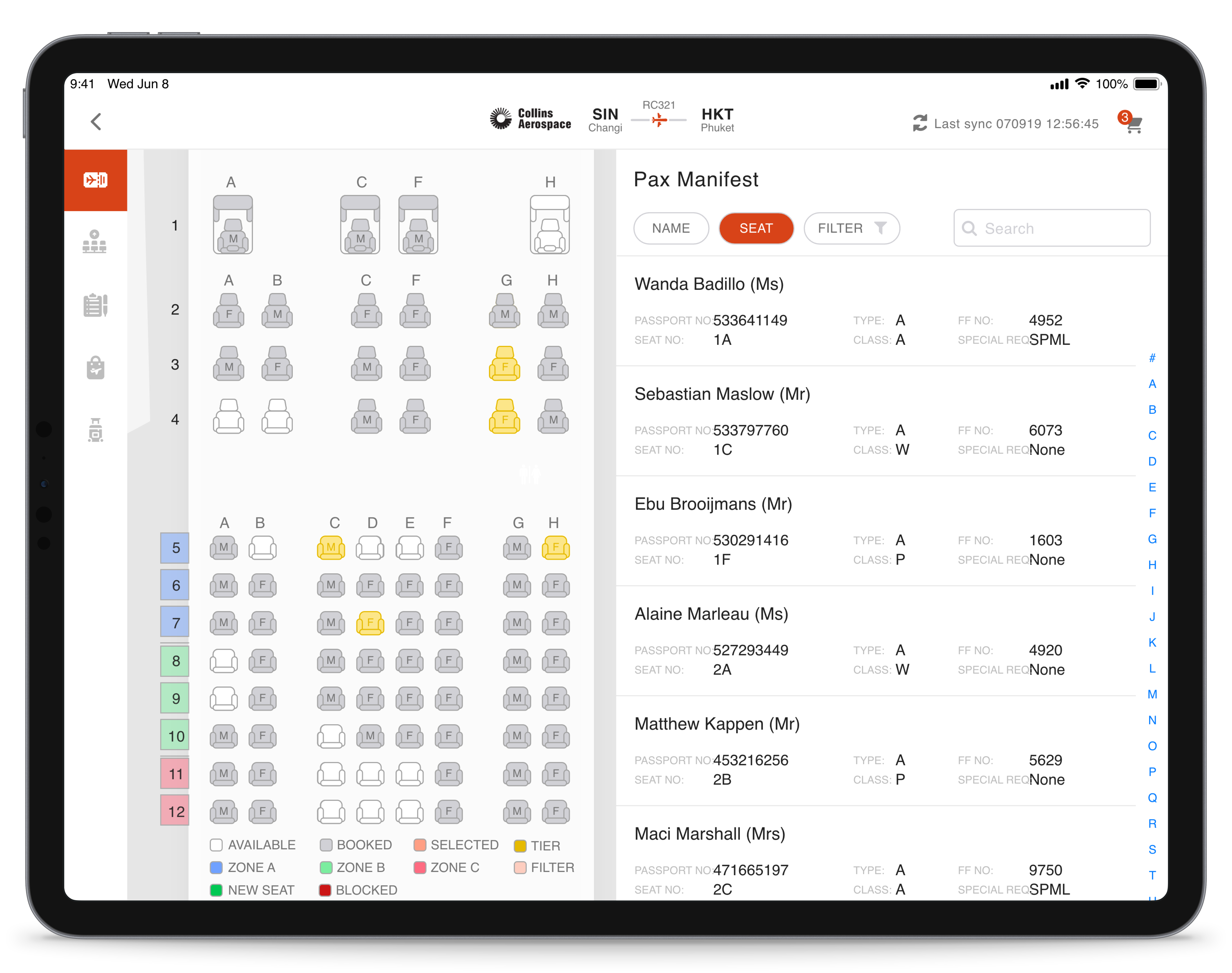 Aviation Cabin Management App