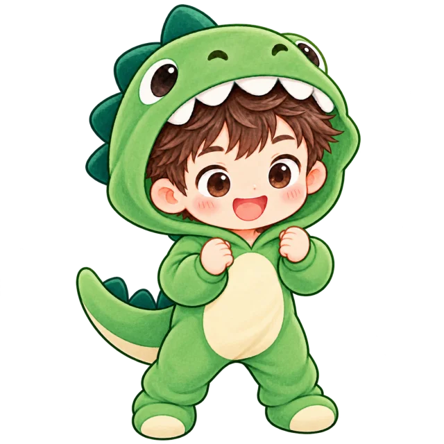 Dino siap menemani anak